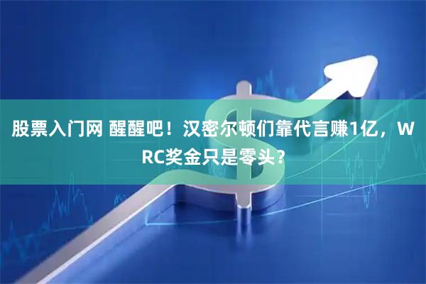 股票入门网 醒醒吧！汉密尔顿们靠代言赚1亿，WRC奖金只是零头？