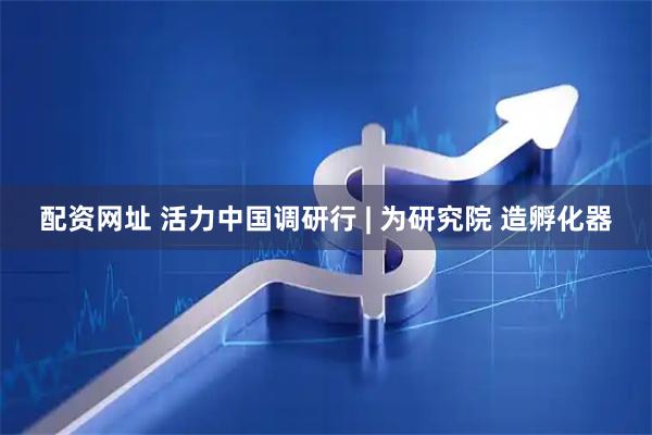配资网址 活力中国调研行 | 为研究院 造孵化器
